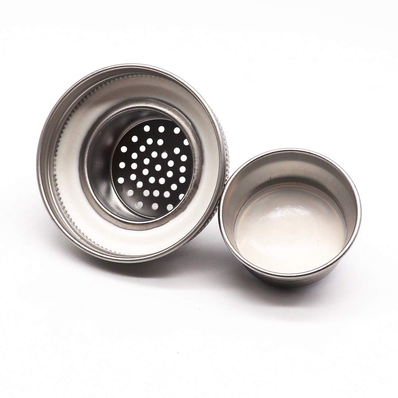 Together-life 2 Pack Stainless Steel Mason Jar Shaker Lids with Silicone Seals for Regular Mouth Mason, Canning Jars Spices, Salt, Peppers or Shake Drinks Cocktail - Image 3